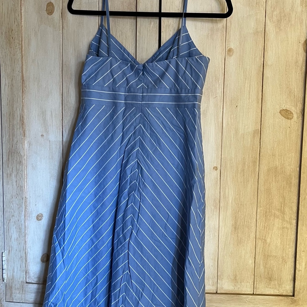 J. Crew Blue and White Maxi Dress